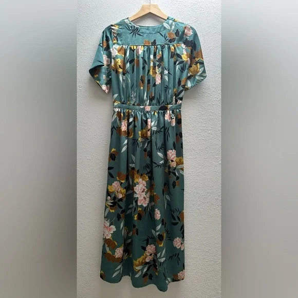 Floral Maxi Wrap Dress - Picture 3 of 6